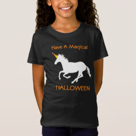 Magical Halloween candy cornUnicorn Tee Shirt