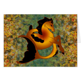 Magical havshästsamling hälsningskort