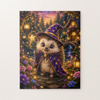 Magical Hedgehog Wizard Jigsaw Puzzle Pussel