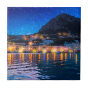 Magical italiensk Isle av Capri Kakelplatta