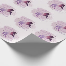 Magical julgalaxunicorn presentpapper
