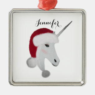 Magical julpersonlig för Unicorn Julgransprydnad Metall