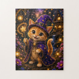 Magical Kitten Wizard Jigsaw Puzzle Pussel