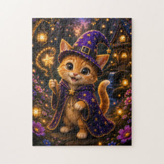 Magical Kitten Wizard Jigsaw Puzzle Pussel