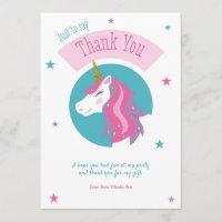 Magical kort för Unicornfödelsedagtack