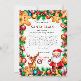 Magical Letter from Santa Card Inbjudningar