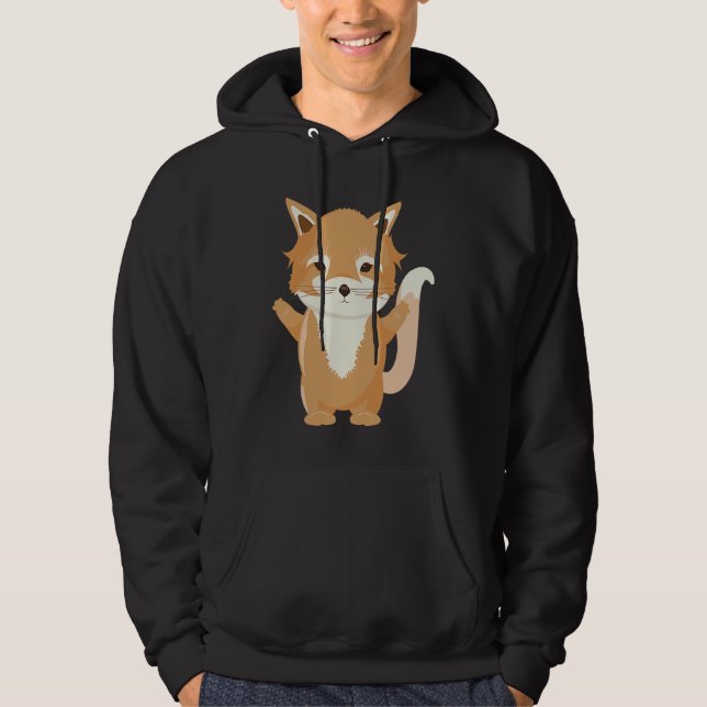Magical little fox a cute animal hoodie (Framsida)