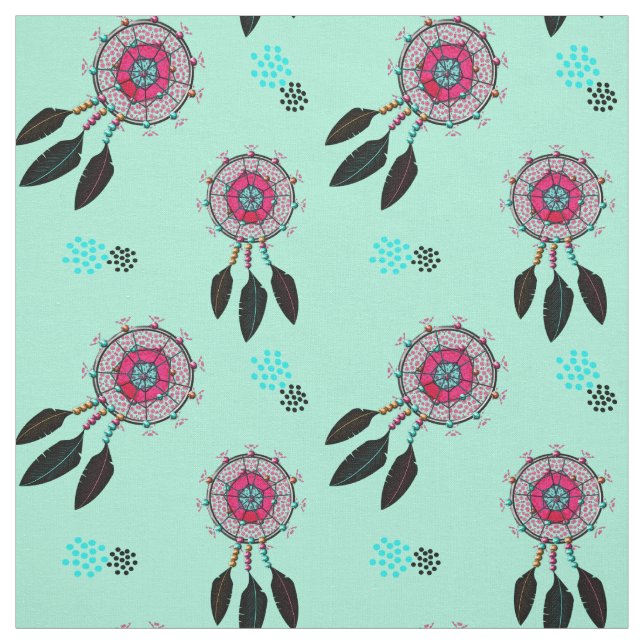 Magical lyckliga indiandrömstoppare tyg (Provkarta)