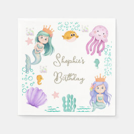 Magical Mermaid Birthday Party  Pappersservett