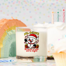 Magical Merry Christmas Snowman candy cane gift