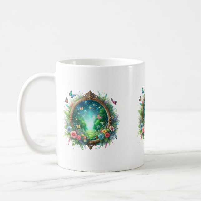 magical mirror cup kaffemugg (Vänster)