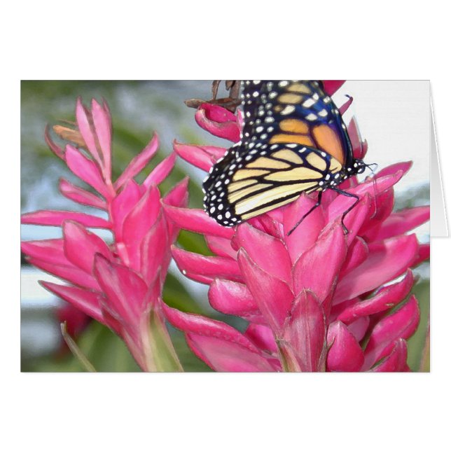 Magical monark hälsningskort (Framsidan Horizontal)