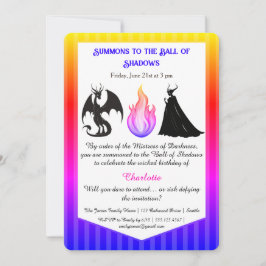 Magical & Mysterious Kids BirthdayParty Invitation Inbjudningar