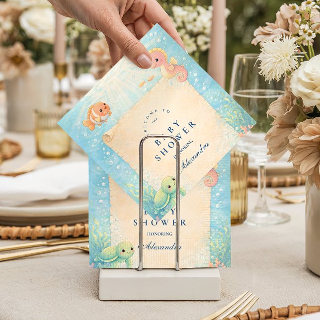 Magical Ocean Nursery Baby Shower Pappersservett (Skapare uppladdad)