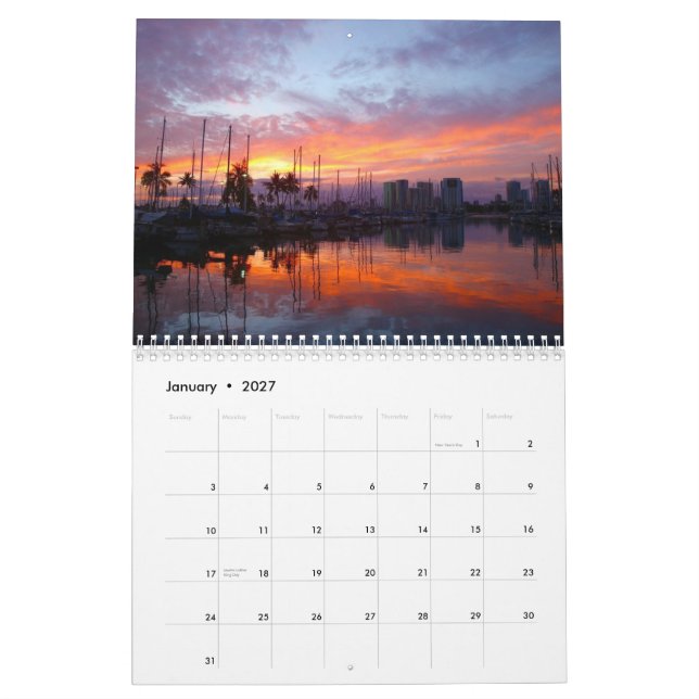 Magical ögonblick av Hawaii 2012 Kalender (Jan 2027)