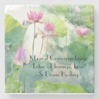 Magical överensstämmelse Coster: Lotusblomma Stenunderlägg