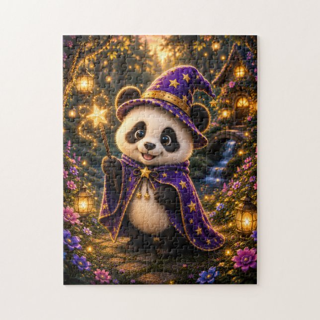 Magical Panda Wizard Jigsaw Puzzle Pussel (Vertikal)