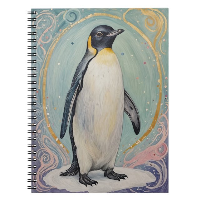 Magical Pastel Penguin Anteckningsbok (Framsidan)