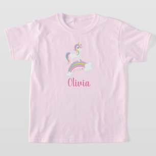 Magical personlig för regnbågeUnicornfödelsedag T Shirt