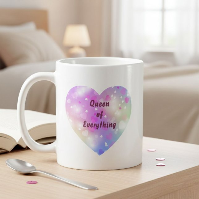 Magical Pink Heart Pattern Mug Kaffemugg (Skapare uppladdad)