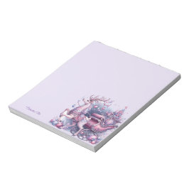 Magical Purple Reindeer Anteckningsblock