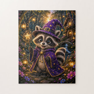 Magical Raccoon Wizard Jigsaw Puzzle Pussel