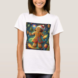 Magical Rainbow Gingerbread Cookie Christmas T Shirt