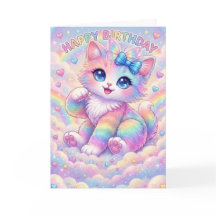 Magical Rainbow Kitten Children's Whimsical 