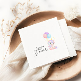 Magical Rainbow Unicorn Baby Shower Party Pappersservett
