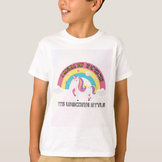 Magical rainbow unicorn design for kids  t shirt