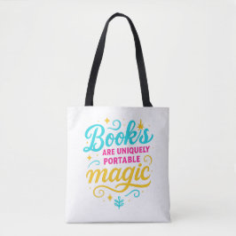 Magical Reader’s Tote – Sparkling “Books Are Magic Tygkasse