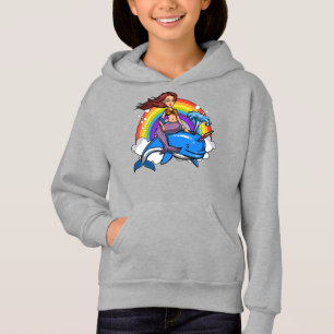 Magical regnbåge för delfin för t shirt