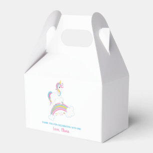 Magical regnbågeUnicornfödelsedag Presentaskar