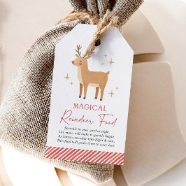 Magical Reindeer Food Christmas Holiday Presentetikett