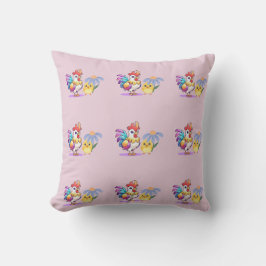 Magical Rooster Outdoor Throw Pillow Kudde