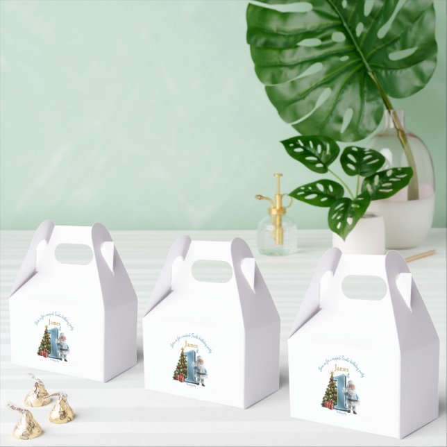 Magical Santa Birthday Invitation – 1st Birthday Presentaskar (Multipel)