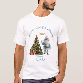 Magical Santa Birthday Invitation T Shirt