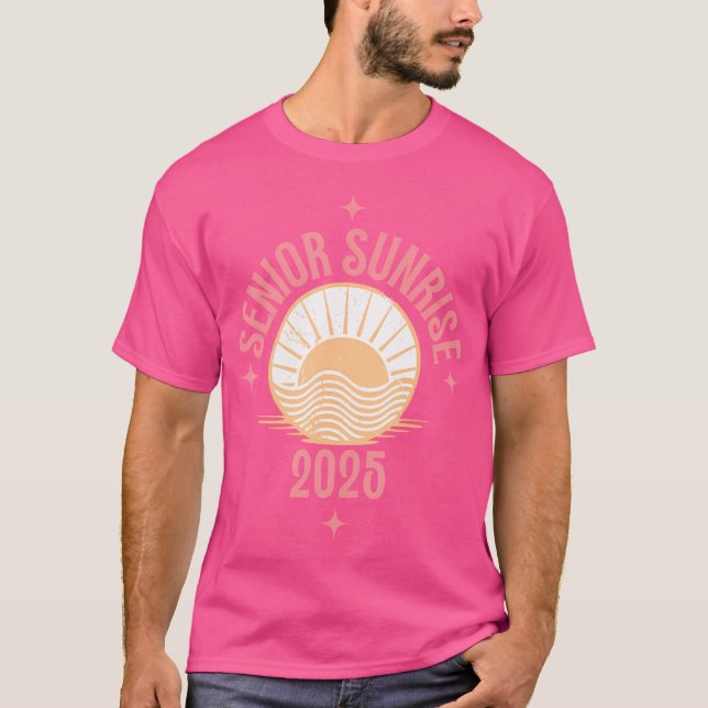 Magical Senior Sunrise 2025 High School 12Th Twelf T Shirt (Framsida)