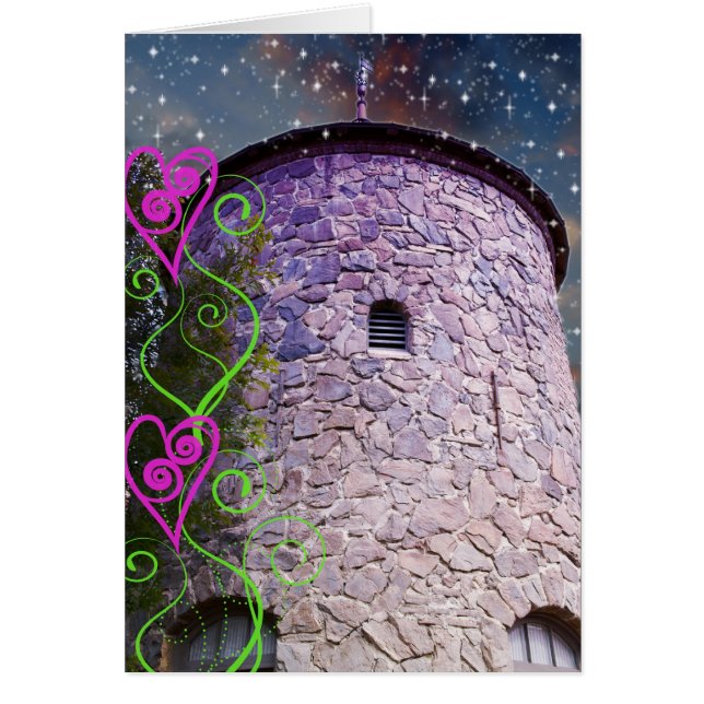 Magical slott hälsningskort (Framsidan)