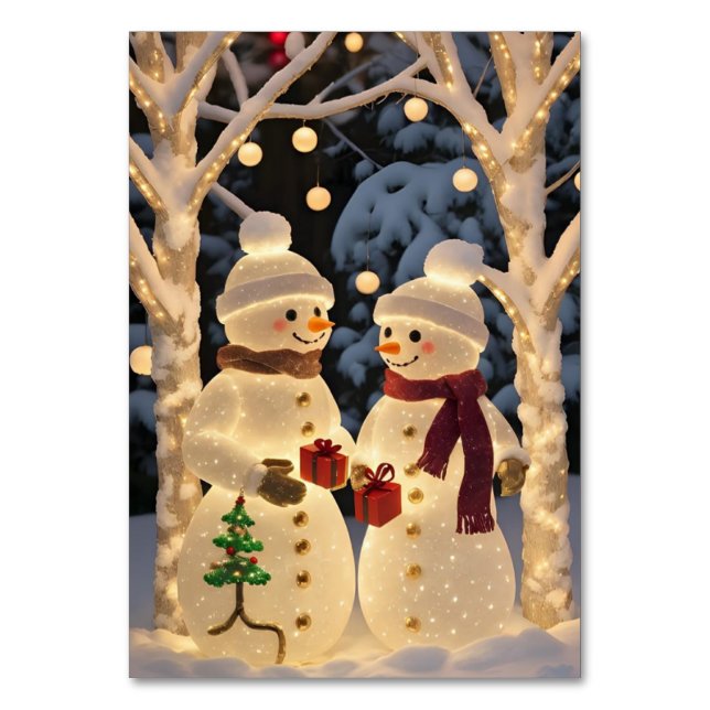Magical Snowman Christmas Lights Bordsnummer (Framsidan)