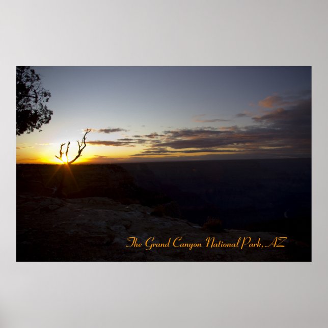 Magical Solnedgånggrand Canyon Poster (Framsidan)