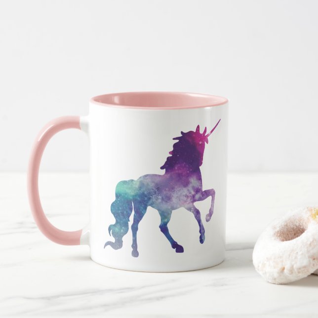 Magical Sparkly kråma sig unicorn Mugg (Med munk)