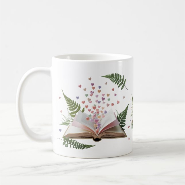 Magical Storybook Classic Mug - Aesthetic Open Kaffemugg (Vänster)