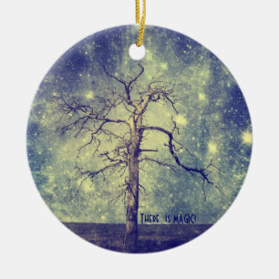 Magical träd av universumjulprydnaden julgransprydnad keramik