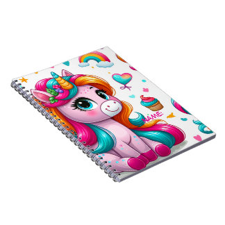 Magical Unicorn Drawing Journal Anteckningsbok