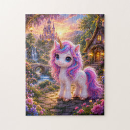 Magical Unicorn in a Fairytale Landscape Jigsaw Pu Pussel