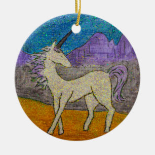 Magical Unicorn Julgransprydnad Keramik