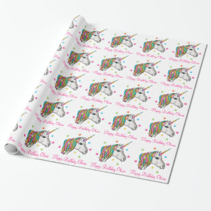 Magical Unicorn som slår in papper Presentpapper