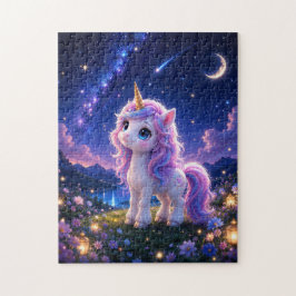 Magical Unicorn Under the Stars Jigsaw Puzzle Pussel