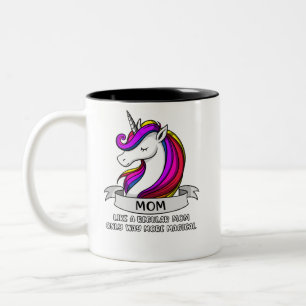 Magical UnicornmammaMamacorn mor Två-Tonad Mugg